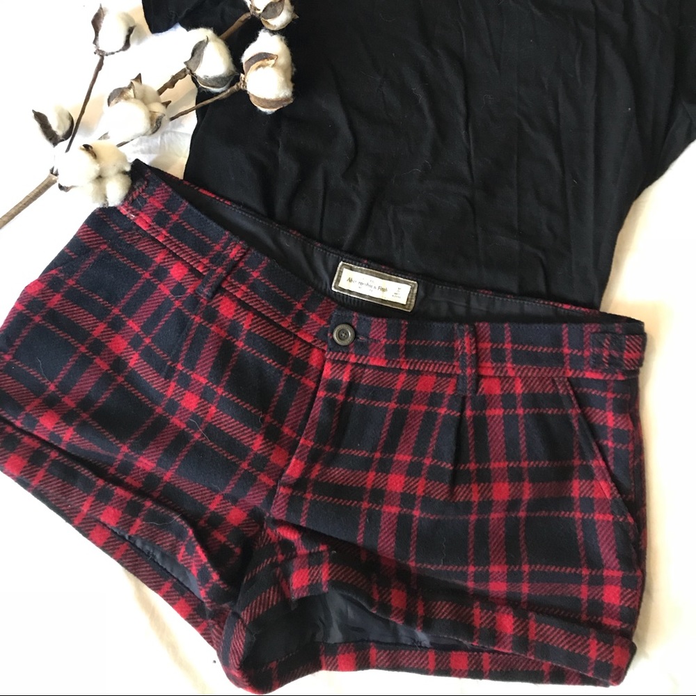 Abercrombie flannel shorts